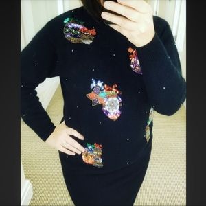 Vintage🎄Cashmere Christmas Sweater Skirt ornament